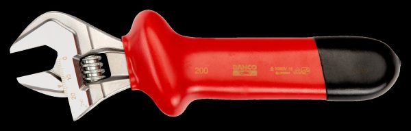 Bahco VDE Insulated Thumb Screw Adjustable Wrench 205 mm - Image 2