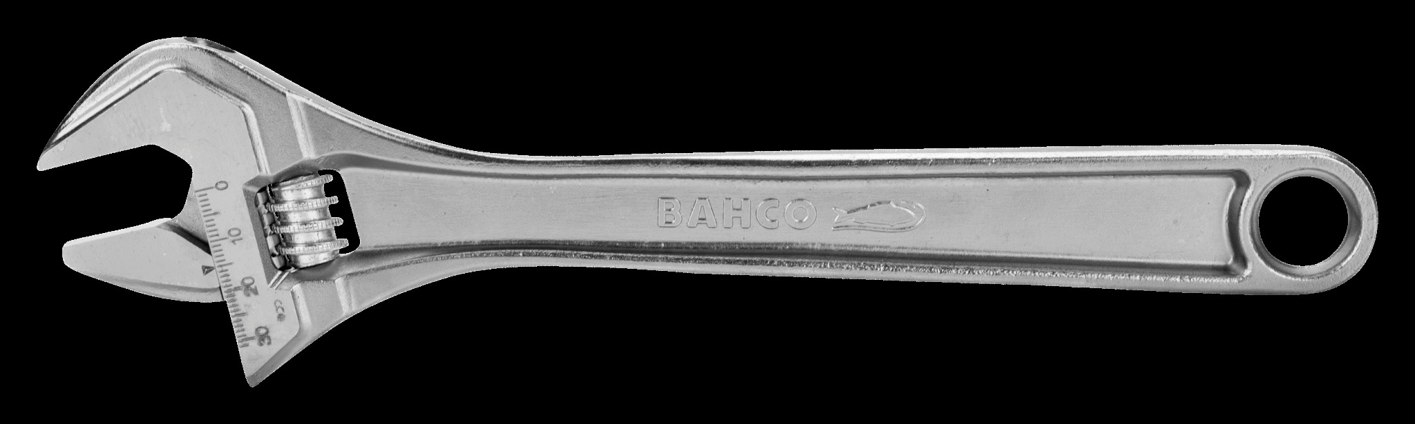 Bahco 53 mm Standard Central Nut Adjustable Wrench with Chrome Finish 455 mm - Image 2
