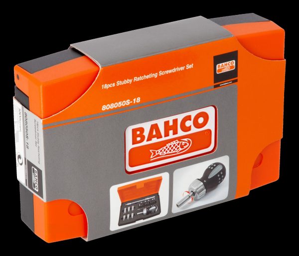 Bahco Screwdriver - stubby ratchet mini screwdriver & socket set - 18 pieces - Image 3