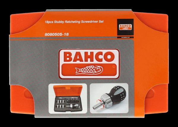 Bahco Screwdriver - stubby ratchet mini screwdriver & socket set - 18 pieces - Image 4