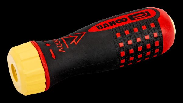 Bahco Replacement Insulated Ratchet Handle with patented PUSH button blade release