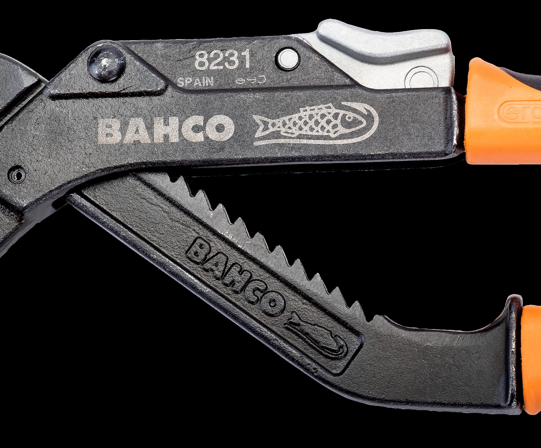 Bahco Slip joint pliers, ergo, 210mm, extra wide jaw opening 55mm - Image 4