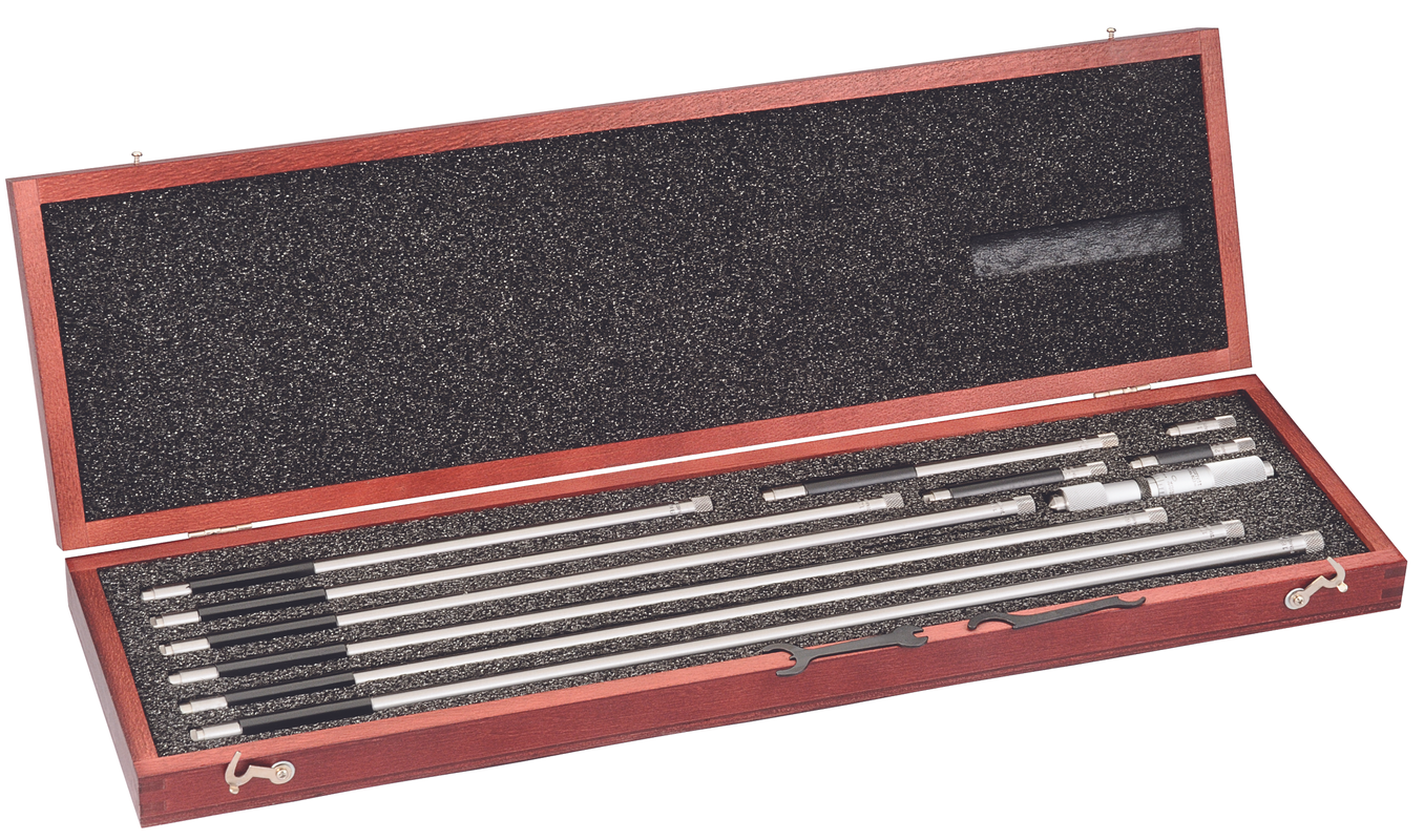 Starrett - Tubular Inside Mic 4-40in 10 Rods Case