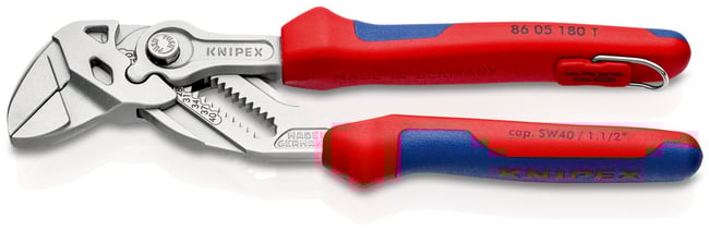 KNIPEX TETHERED PLIER WRENCH 180MM