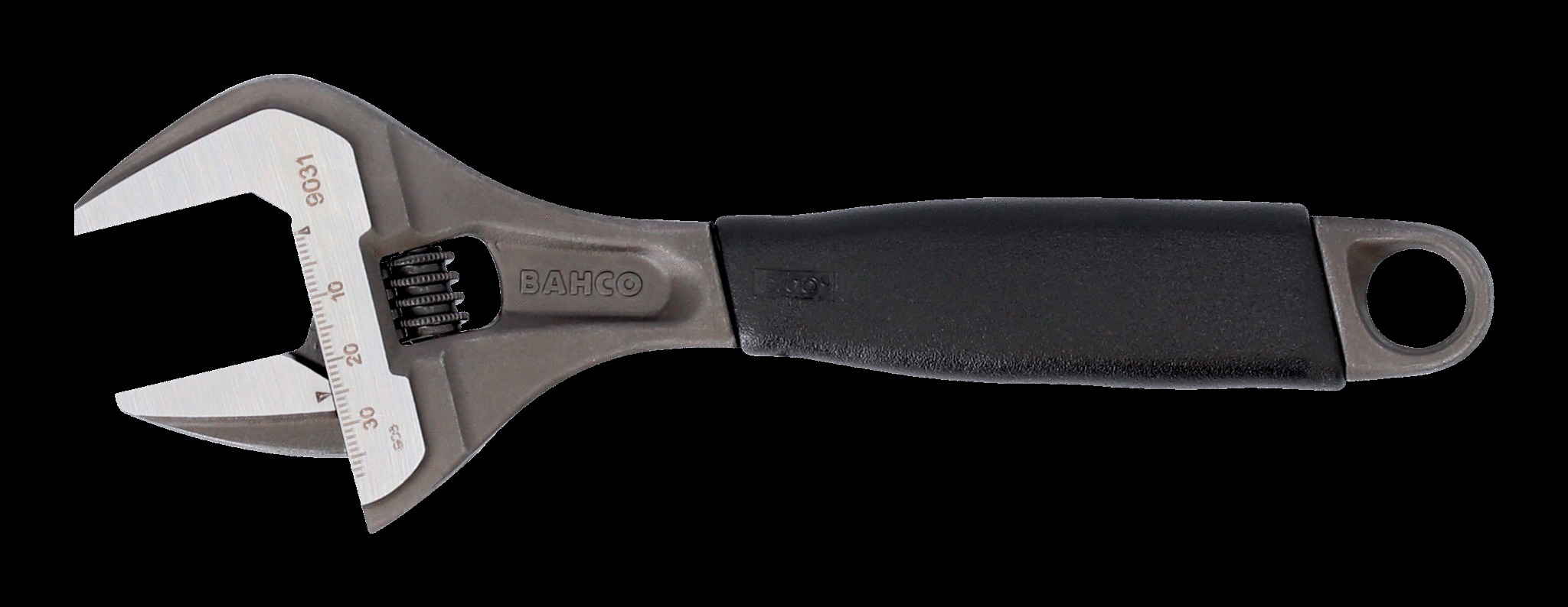 Bahco Adjustable wrench, 6", 170mm, wide jaw opening to 32mm, warm handle, phosphated - Image 2
