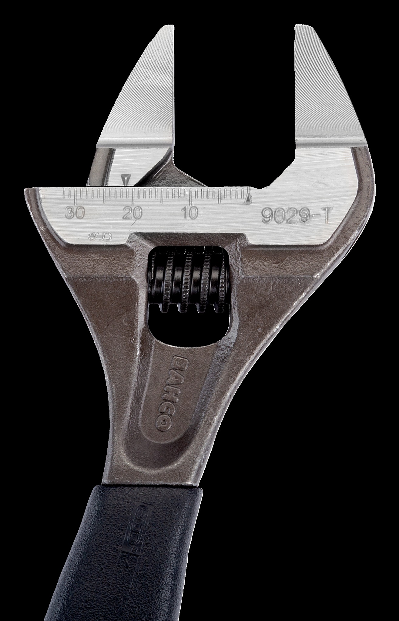 Bahco Adjustable wrench, 8". 200mm, thin jaws, extra wide jaw opening to 38mm - Image 4