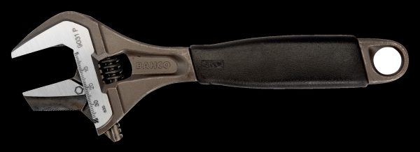 Bahco Adjustable wrench, 8", 200mm, warm handle, chrome, 38mm opening - Image 2