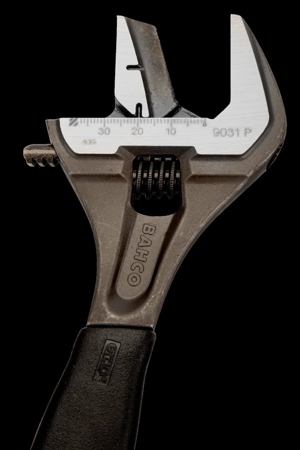 Bahco Adjustable wrench, 8", 200mm, warm handle, chrome, 38mm opening - Image 4