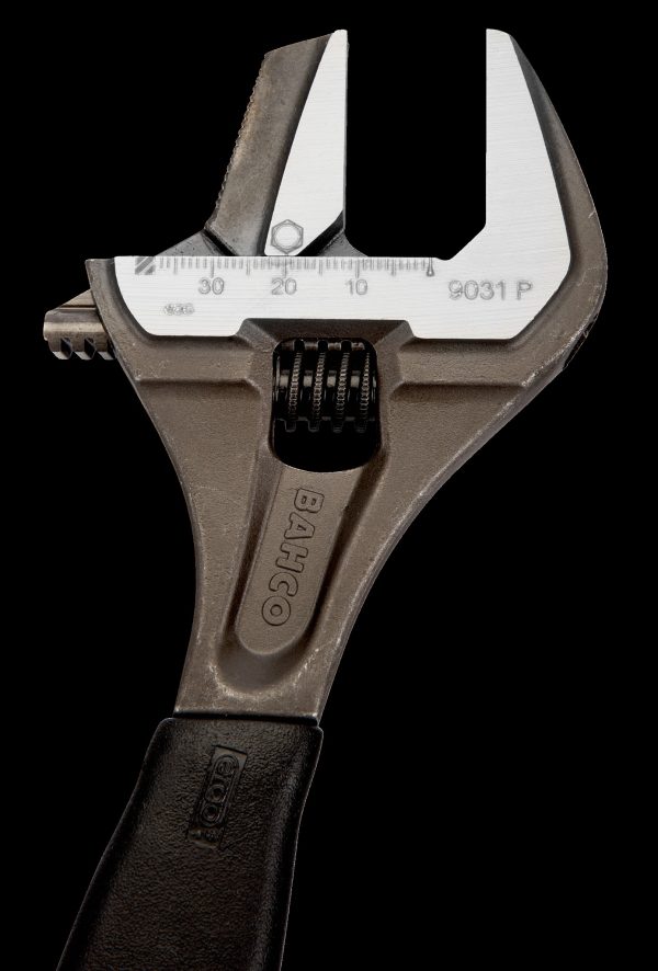 Bahco Adjustable wrench, 8", 200mm, warm handle, chrome, 38mm opening - Image 5