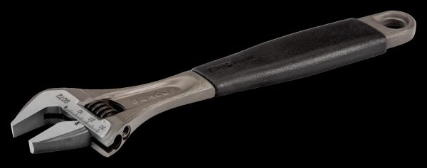 Bahco Adjustable wrench, 8", 200mm, warm handle, phosphated, 27mm opening