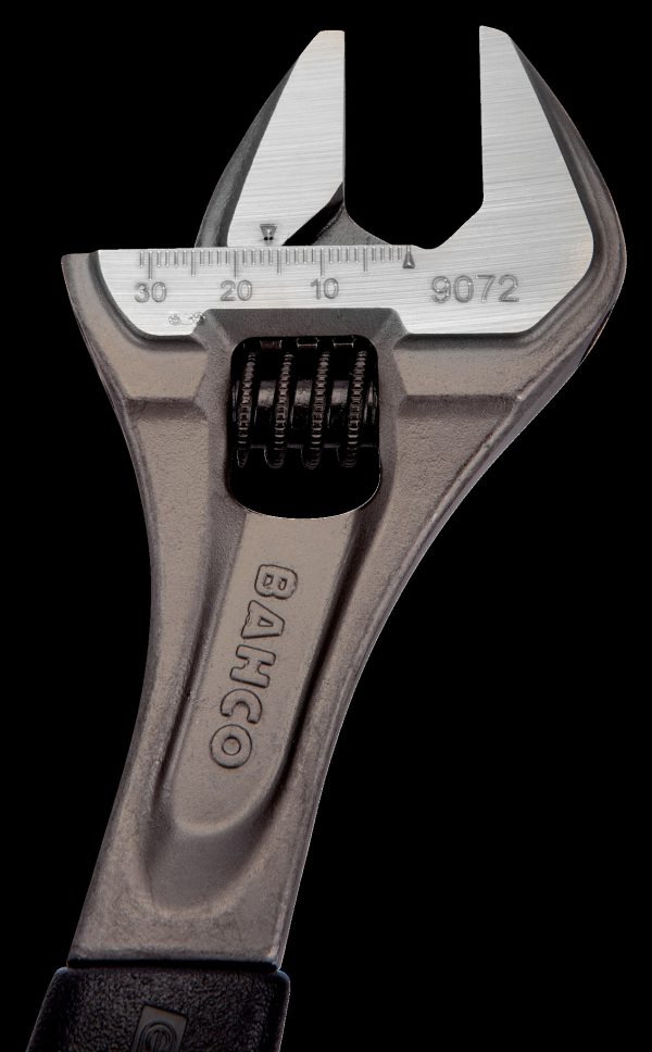 Bahco Adjustable wrench, 10", 250mm, warm handle, phosphated, 31mm opening - Image 4