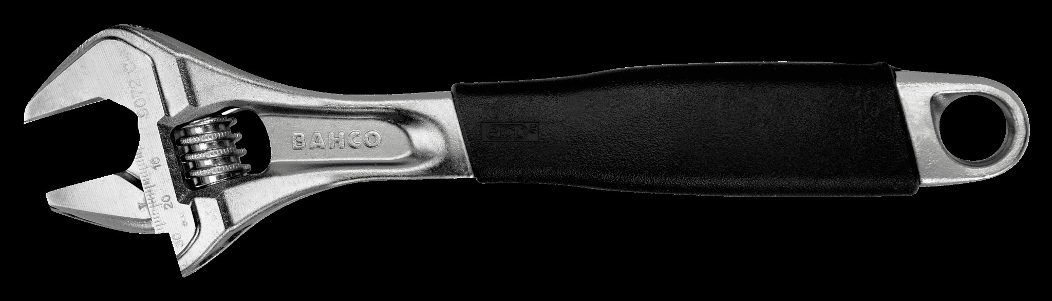 Bahco Adjustable wrench, 12", 300mm, warm handle, chrome, 34mm opening - Image 2