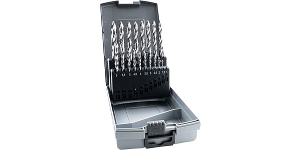 Guhring HSS Step Point Jobber Drill set 1-10mm in 0.5mm increments