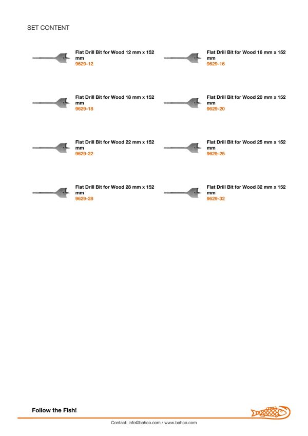 Bahco Flat Bit Set - 8 pieces - Image 5