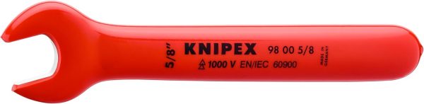 KNIPEX 1000V OPEN JAW WRENCH 5/8IN (AF)