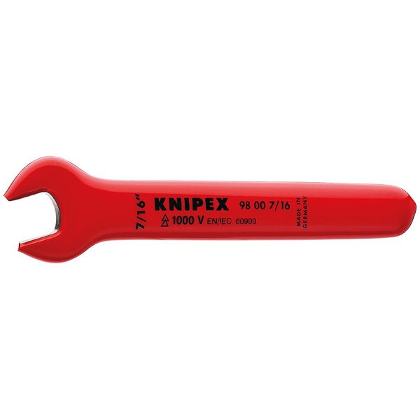 KNIPEX 1000V OPEN ENDED SPANNER 7/16 IN
