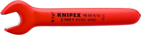 KNIPEX 1000V OPEN JAW WRENCH 9/16IN (AF)