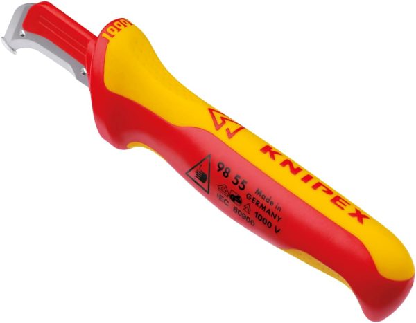 KNIPEX 1000V DISMANTLING KNIFE 155MM - Image 2