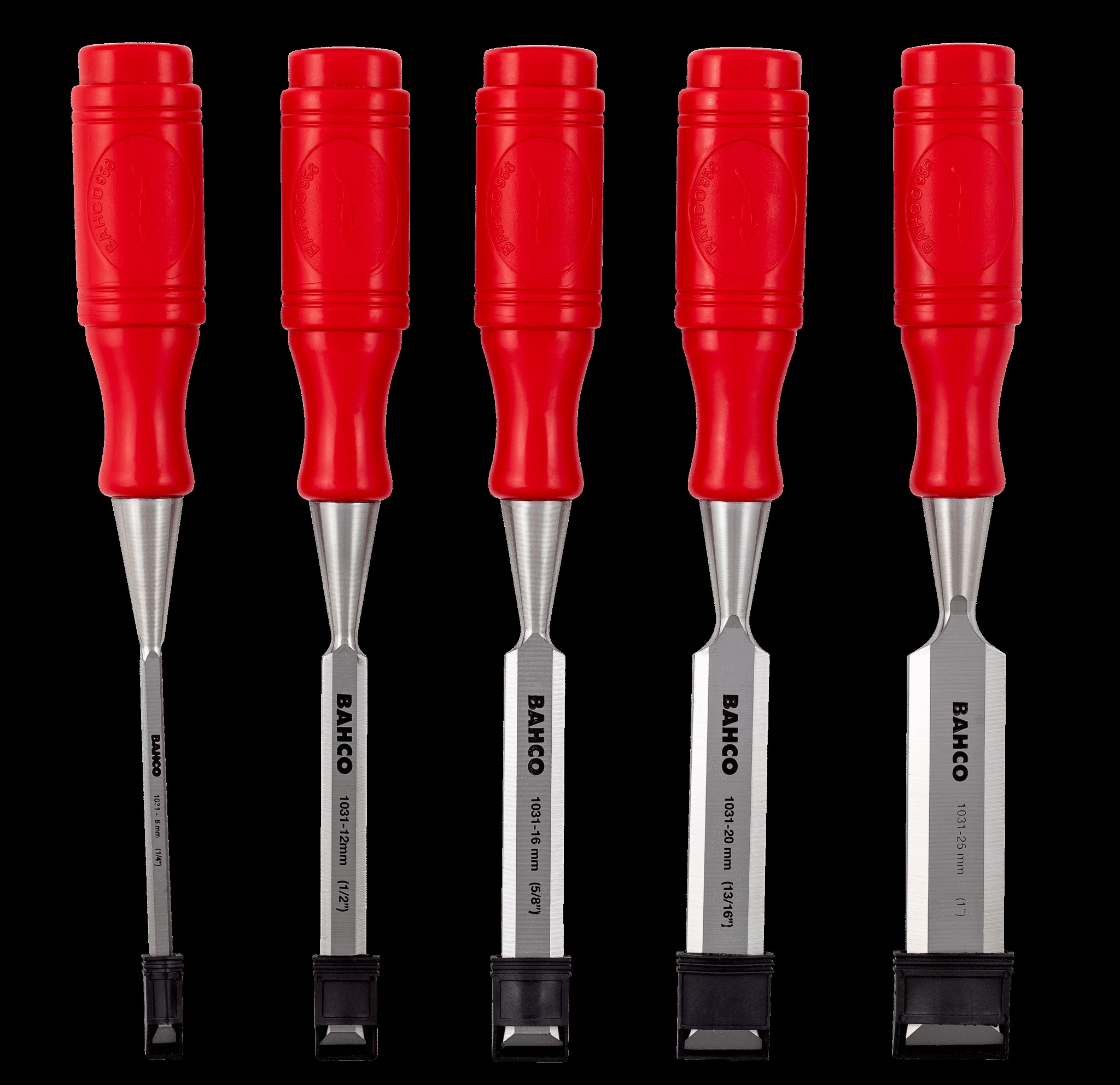 Bahco Chisel Set with Polypropylene Handle - 5 Piece - 6, 12, 16, 20 And 25mm - Image 2