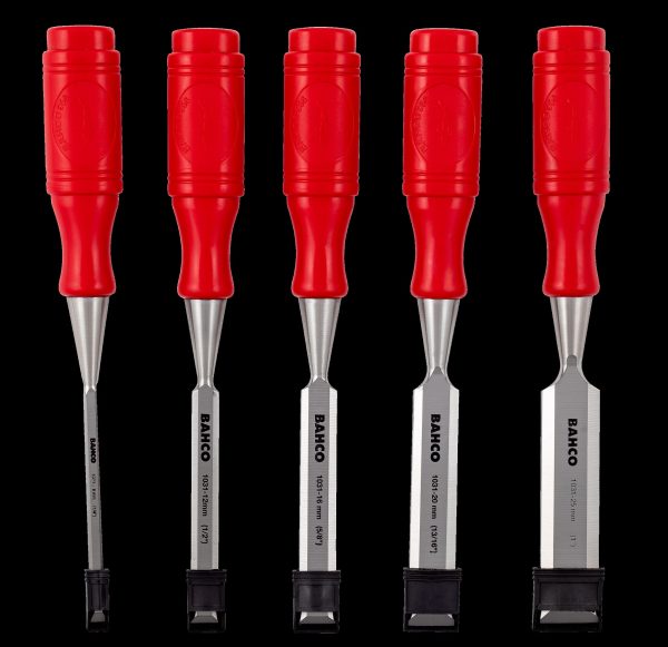 Bahco Chisel Set, 5 Piece - 6, 12, 16, 20 And 25mm - Image 2