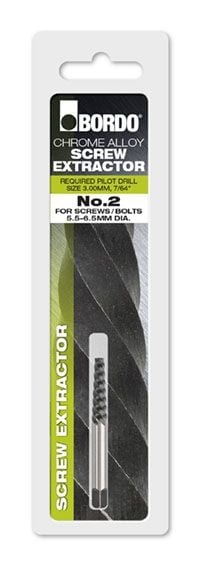 Bordo - Size 2 Screw Extractor - Clam