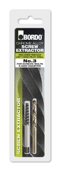 Bordo - Size 3 Screw Extractor + LH Stub Drill
