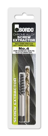 Bordo - Size 4 Screw Extractor + LH Stub Drill