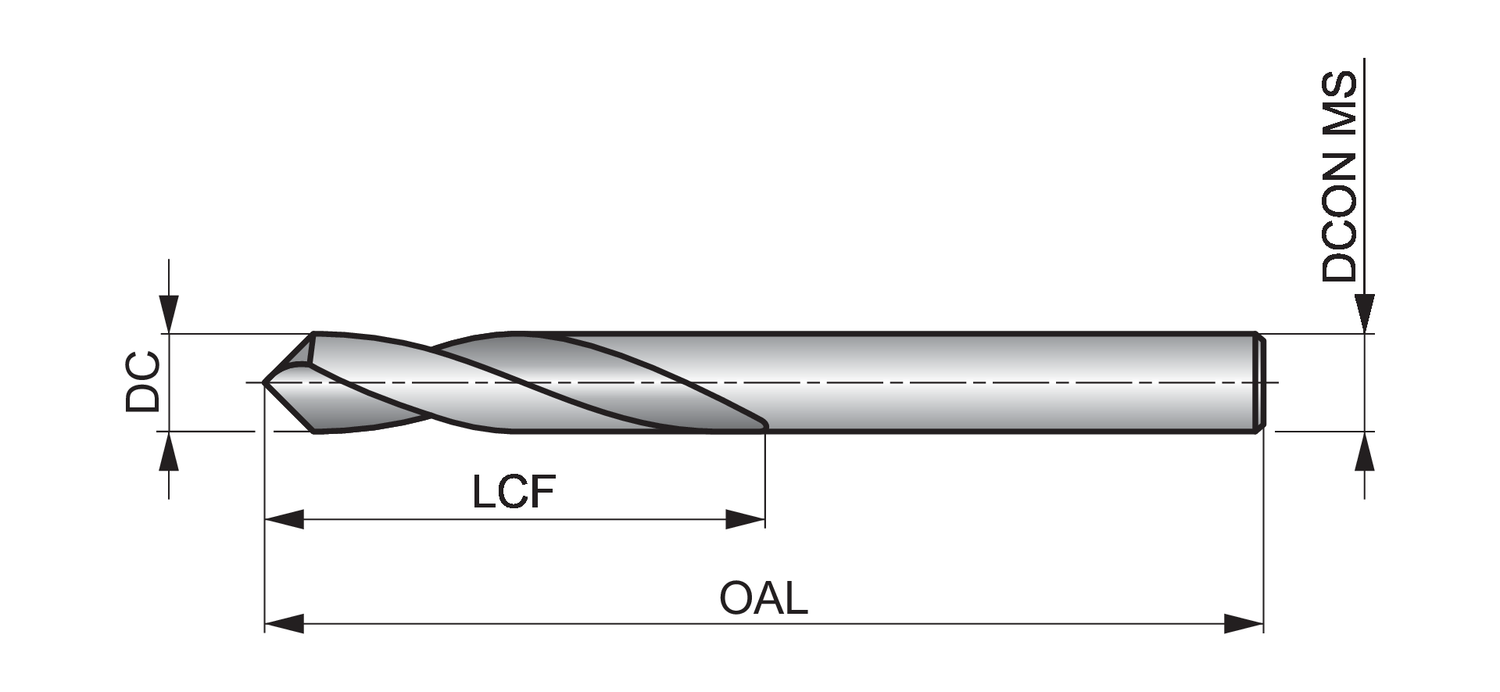 DORMER A1226.0X90 Spotting Drill - Image 2