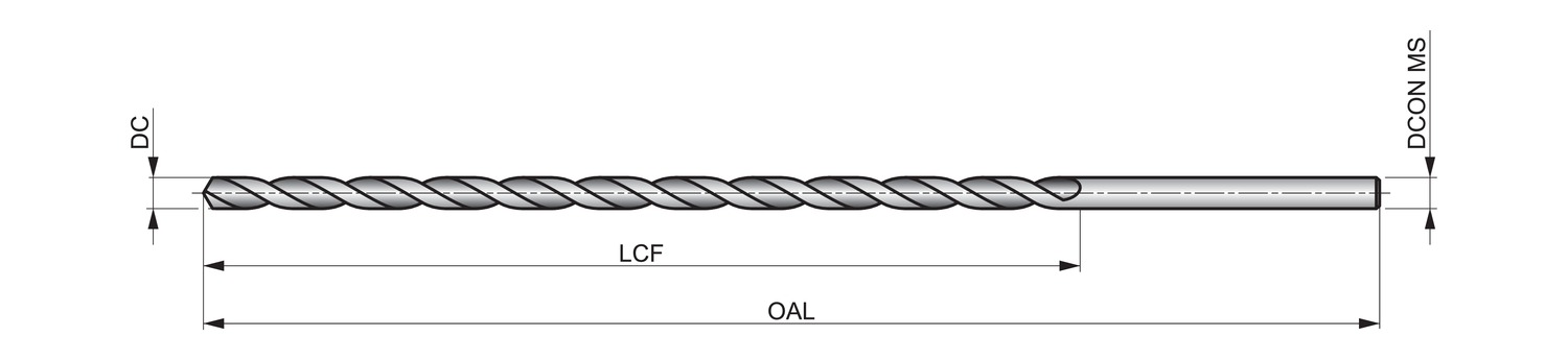 DORMER A1259.0X315 Extra length drill - Image 2