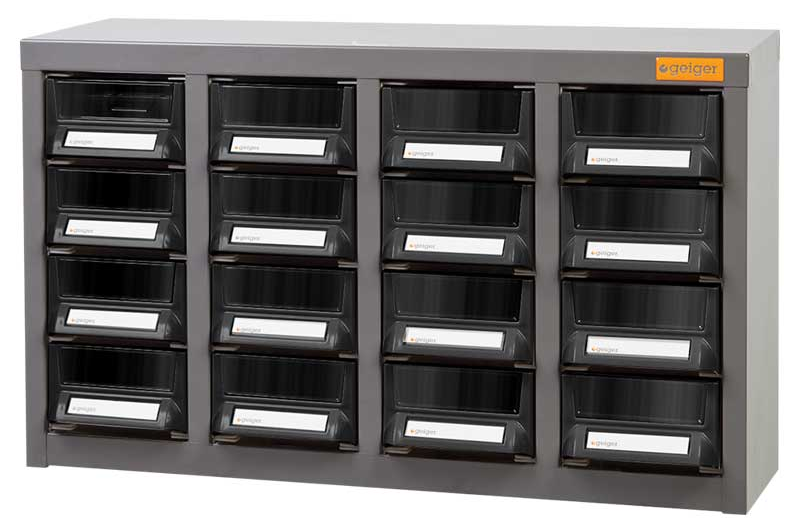 Geiger - 16 Drawer A7 Parts Cabinet