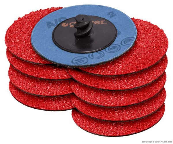 Geiger - 50mm Quick-Lock Ceramic Sanding Disc Pack - 120 Grit