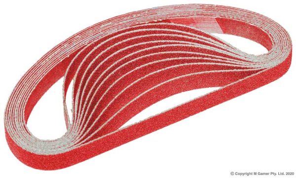 Geiger - 10mm Ceramic Sanding Belts Pack - 40 Grit