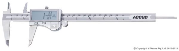 Accud - 300mm Fractional Metric & Imperial IP54 Digital Caliper