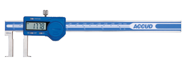 Accud - 25-200mm Digital Inside Neck Caliper