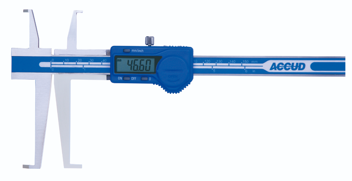 Accud - 9-150mm Inside Groove Digital Caliper