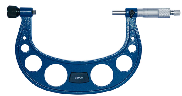Accud - 150mm Outside Micrometer with Interchangeable Anvils
