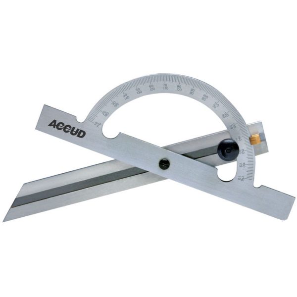 Accud - 10-170° Protractor & 150mm Combination Square