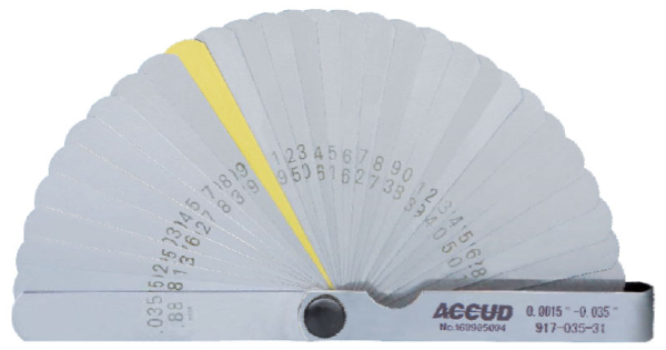 Accud - 0.0015" - 0.035" Feeler Gauge