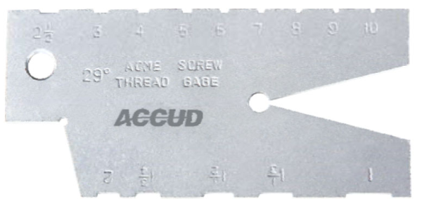 Accud - 29° ACME Thread Gauge