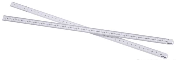 Accud - 1000mm/40" Steel Ruler