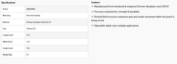 KINCROME ACP AUTOMATIC CENTRE PUNCH - Image 2