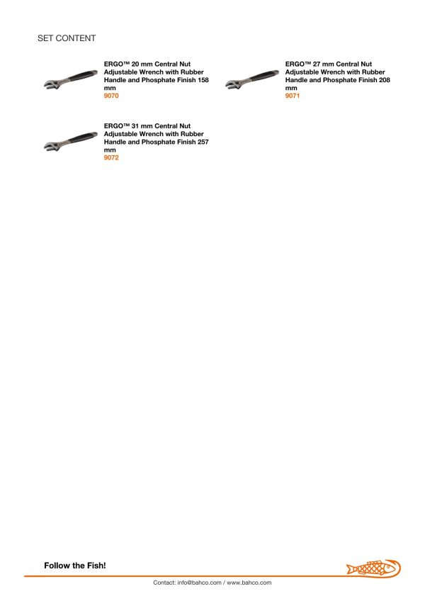 Bahco Triple Pack 9070,9071,9072 - Image 4