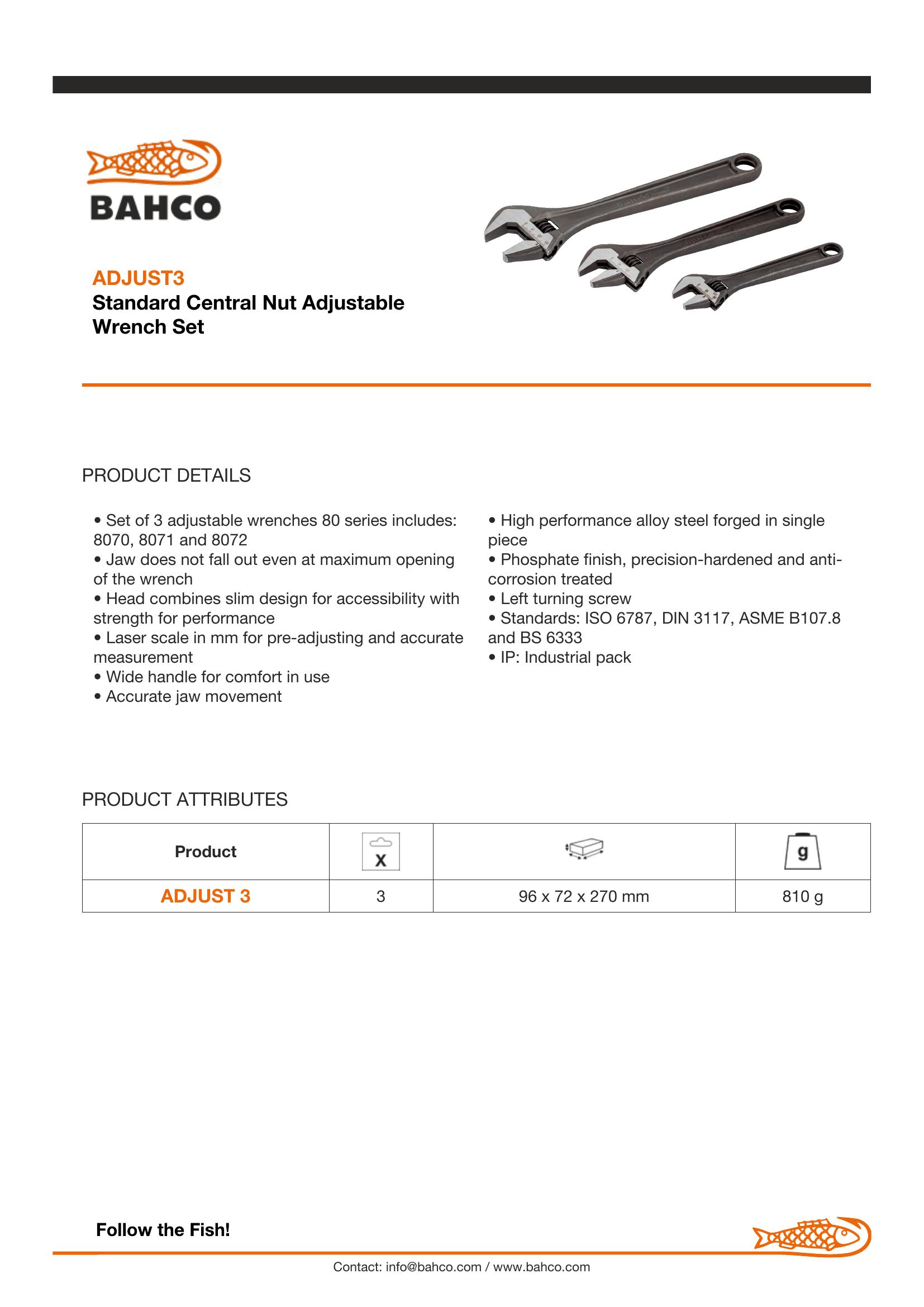 Bahco Triple Pack 8070,8071,8072 - Image 4