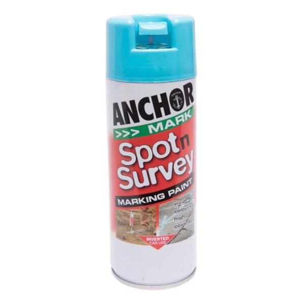 ANCHOR - SPOT & SURVEY MARKING PAINT BLUE FLUORESCENT 350g