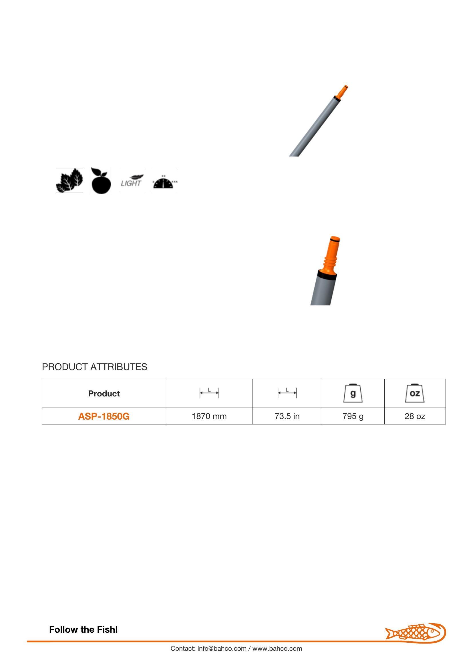 Bahco Aluminium Base Section Pole 1870 mm - Image 7