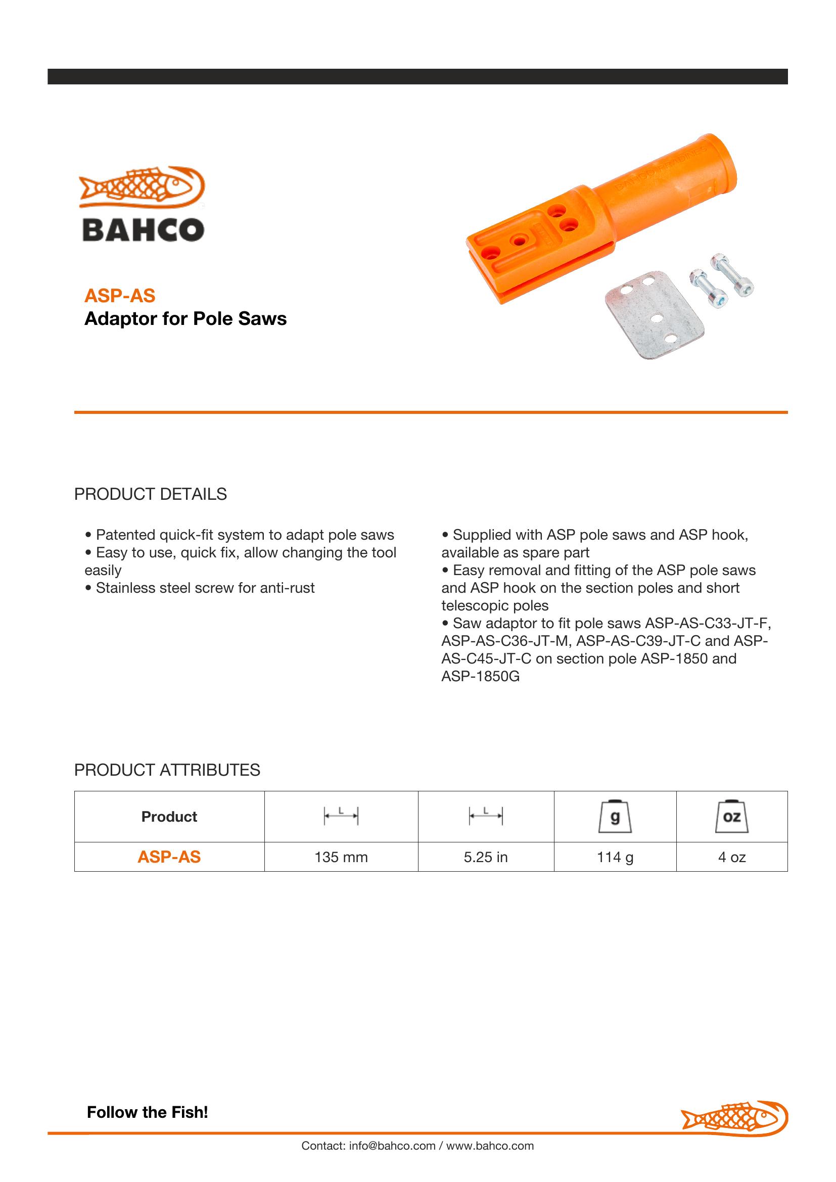 Bahco Adaptor for Pole Saws - Image 3