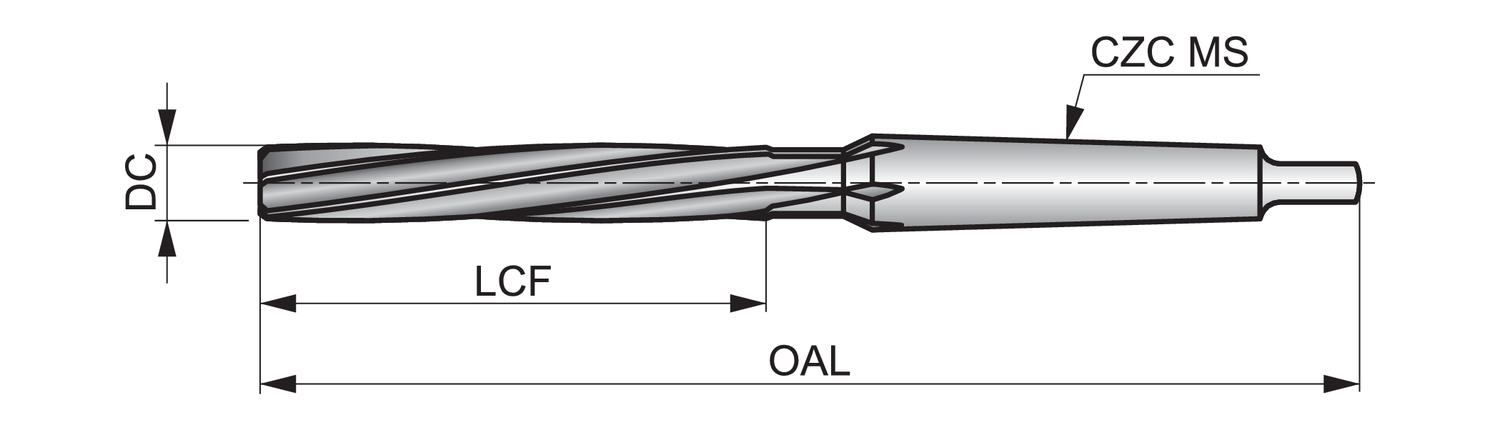 DORMER B1017/8 HSS Reamers