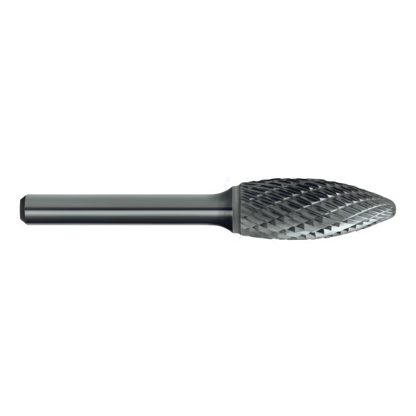 BUR CRB B206 SH200 FLAME SHAPE DBLCUT 5/16x 3/4 1/4 SHK
