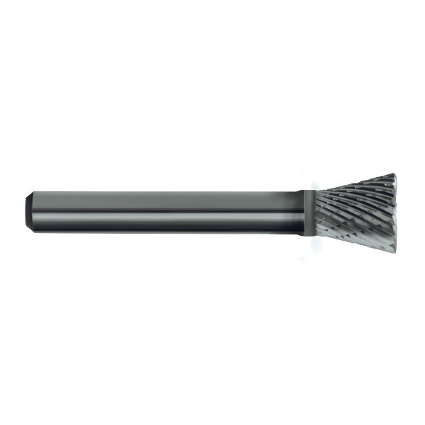 BUR CRB B209 SN420 INVERTED CONE SHAP DBLCUT 1/8x1/8. 1/8SHK