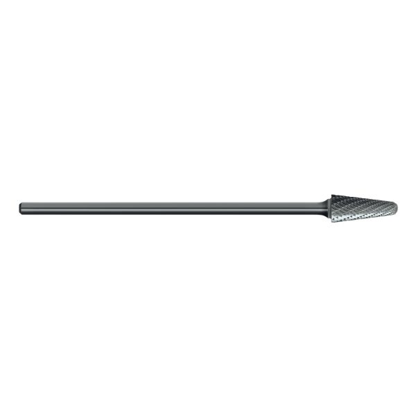 BURCRB B214 SL3L6 TAPER SHP RADEND DBLCUT 3/8x1-1/16 1/4LSHK